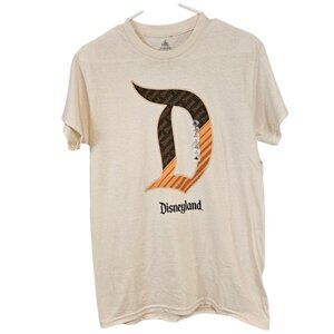 Disney T-Shirt D Logo Graphic Anaheim California Speckled